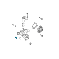 OEM Ford Escape Water Pump Assembly Gasket Diagram - 9L8Z-8C387-B