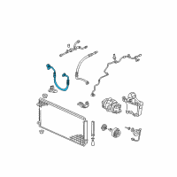 OEM Honda Odyssey Hose, Discharge Diagram - 80315-SHJ-A01