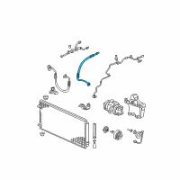 OEM Honda Odyssey Hose, Suction Diagram - 80311-SHJ-A01