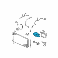 OEM 2008 Honda Ridgeline Compressor Diagram - 38810-RGL-A02