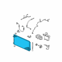 OEM Honda Condenser Diagram - 80110-SHJ-A02