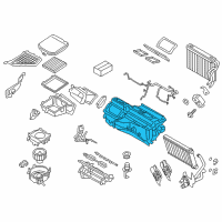 OEM BMW X3 Empty Housing For Heater/Air Condit.Unit Diagram - 64-11-9-355-529