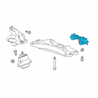 OEM 2016 Cadillac CTS Transmission Mount Diagram - 22996707