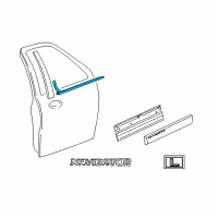 OEM Ford Expedition Glass Weatherstrip Diagram - 7L1Z-7821453-AB