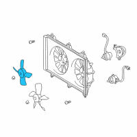 OEM 2006 Toyota Camry Fan Blade Diagram - 16361-28100