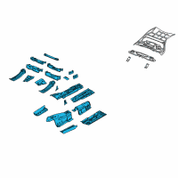 OEM 2010 Chrysler 300 Pan-Front Floor Diagram - 5112769AG