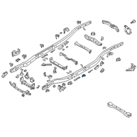 OEM 2021 Infiniti QX80 Bracket Assembly-Cab Mounting, 3RD Diagram - 95130-1LA0A