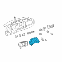 OEM 2012 Chevrolet Silverado 3500 HD Instrument Cluster Diagram - 22838412