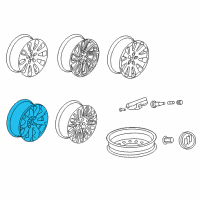 OEM Buick Wheel, Alloy Diagram - 9011324