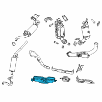 OEM Chrysler Shield-Heat Diagram - 68237084AA