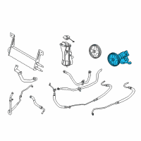 OEM Ford F-350 Super Duty Power Steering Pump Diagram - 7C3Z-3A674-DRM