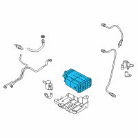 OEM 2013 Hyundai Santa Fe CANISTER Assembly Diagram - 31420-B8500