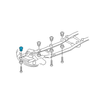 OEM 2013 Ram 2500 ISOLATOR-Body Hold Down Diagram - 52121537AA