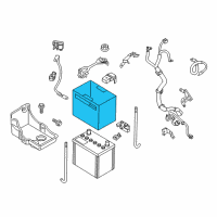 OEM Nissan Cover-Battery Diagram - 24431-6JR0A