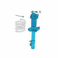 OEM Acura Shock Absorber Assembly, Right Front Diagram - 51610-TRX-A03