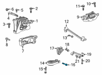 OEM 2021 Chevrolet Camaro Upper Brace Bolt Diagram - 11611268