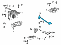 OEM 2021 Buick Encore GX Upper Brace Diagram - 12715042