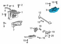 OEM 2021 Buick Encore GX Mount Diagram - 60003621