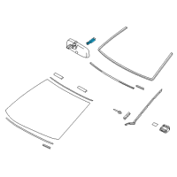 OEM 2016 Lexus IS350 Cover, Inner Rear View Diagram - 87818-53020