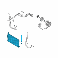 OEM 2021 Hyundai Veloster Condenser Assembly-Cooler Diagram - 97606-J3190