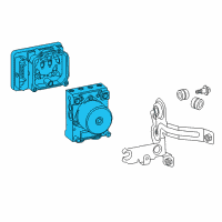 OEM 2018 Chevrolet Silverado 3500 HD ABS Control Unit Diagram - 84609554