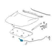 OEM Chevrolet Malibu Latch Diagram - 23479830