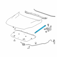 OEM 2014 Chevrolet Malibu Support Strut Diagram - 25931541