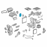 OEM 2015 Chevrolet Spark Evaporator Core Seal Diagram - 95193259