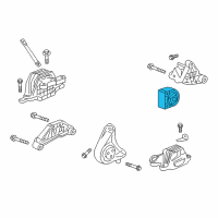 OEM 2018 Buick Regal Sportback Rear Transmission Mount Diagram - 84283188