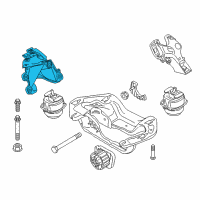 OEM 2012 BMW X5 Engine Mount Bracket Diagram - 22116789674