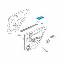 OEM Acura TSX Armrest Assembly, Right Rear Door (Moon Lake Gray) (Leather) Diagram - 83702-SEA-J31ZE