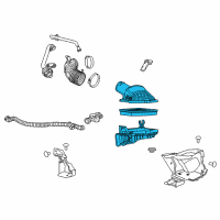 OEM 2017 Chevrolet Camaro Air Cleaner Assembly Diagram - 84008589