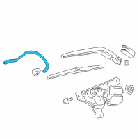 OEM Scion xA Washer Hose Diagram - 90099-33299