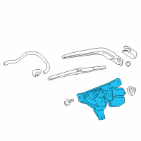 OEM 2017 Toyota Prius C Rear Motor Diagram - 85130-52240