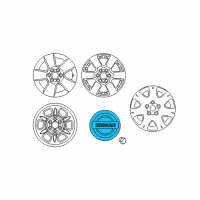 OEM 2011 Nissan Frontier Disc Wheel Ornament Diagram - 40342-ZS01A