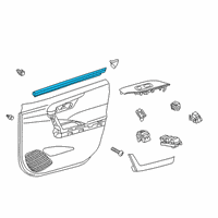 OEM 2019 Toyota RAV4 Belt Weatherstrip Diagram - 68172-0R050