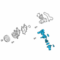 OEM 2017 Ford Transit-350 Thermostat Housing Diagram - BL3Z-8592-C