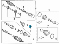 OEM Lexus NX450h+ Seal, Type T Oil Diagram - 90311-50059