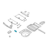 OEM 2008 BMW 535xi Recessed Handle For Storage Tub Diagram - 51-47-6-951-093