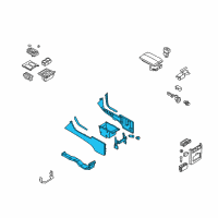 OEM 2007 Infiniti M45 Console Complete Diagram - 96905-EH32B