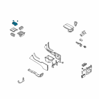 OEM Infiniti M35 Boot Console Diagram - 96935-EG000