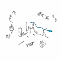 OEM 2006 Infiniti FX45 Power Steering Return Tube Assembly Diagram - 49721-CL20A