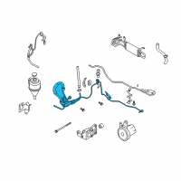 OEM 2007 Infiniti FX45 Power Steering Pressure Hose Assembly Diagram - 49720-CG205