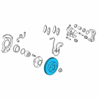 OEM 2016 Lexus ES300h Disc, Front Diagram - 43512-33140