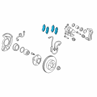 OEM 2015 Lexus ES300h Front Disc Brake Pad Kit Diagram - 04465-33471