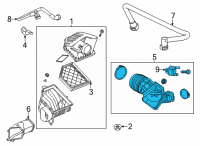 OEM 2021 Cadillac CT4 Outlet Duct Diagram - 84749061