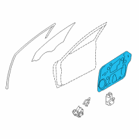 OEM 2015 Hyundai Sonata Front Left-Hand Door Module Panel Assembly Diagram - 82471-4R000