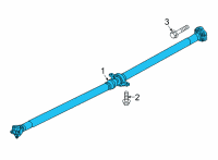 OEM 2022 Kia Sorento Shaft Assembly-PROPELLER Diagram - 49300P2000