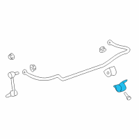 OEM 2014 Chevrolet Caprice Stabilizer Bar Bracket Diagram - 92263709