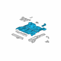 OEM 2003 Honda Element Panel Set, RR. Floor Diagram - 04655-SCV-A02ZZ